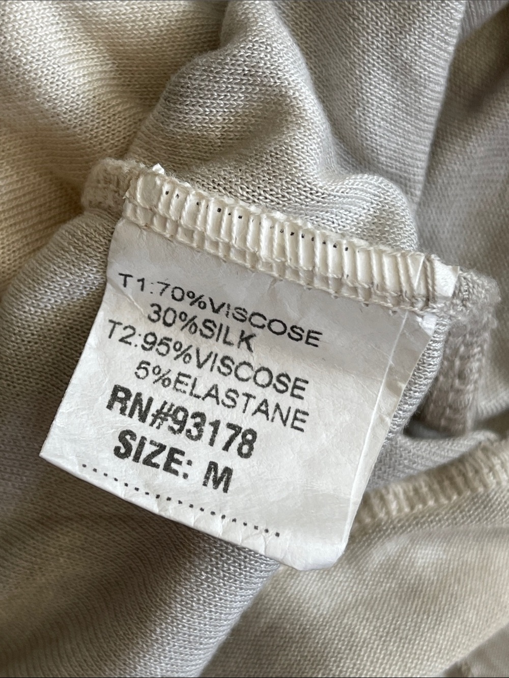 Italian Silk blend Cream Ruffle Hem Blouse - Picture 11 of 14